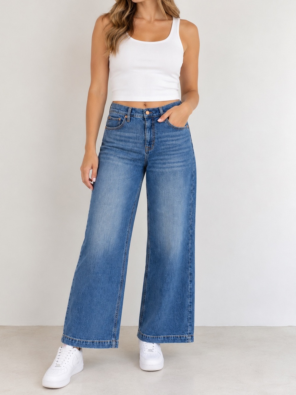J. Crew Classic Wide Leg Jeans Women’s 28 Medium Wash Denim